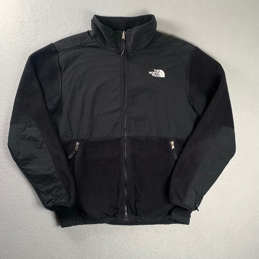 The North Face Denali Jacket Boys XL 18/20 Black Fleece Long Sleeve Full Zip